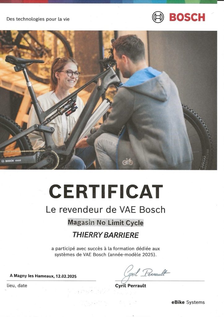 Certificat Bosch 2025