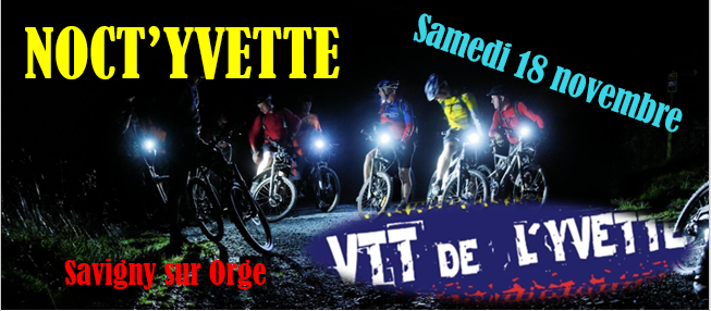 Randonn&eacute;e VTT nocturne