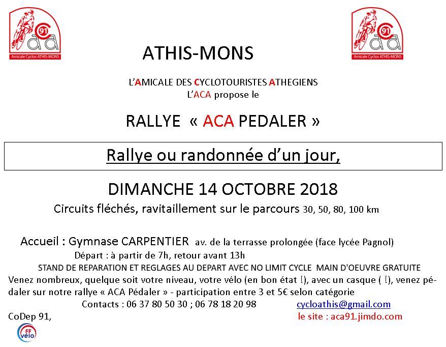 Randonnée Route rallye aca 2018